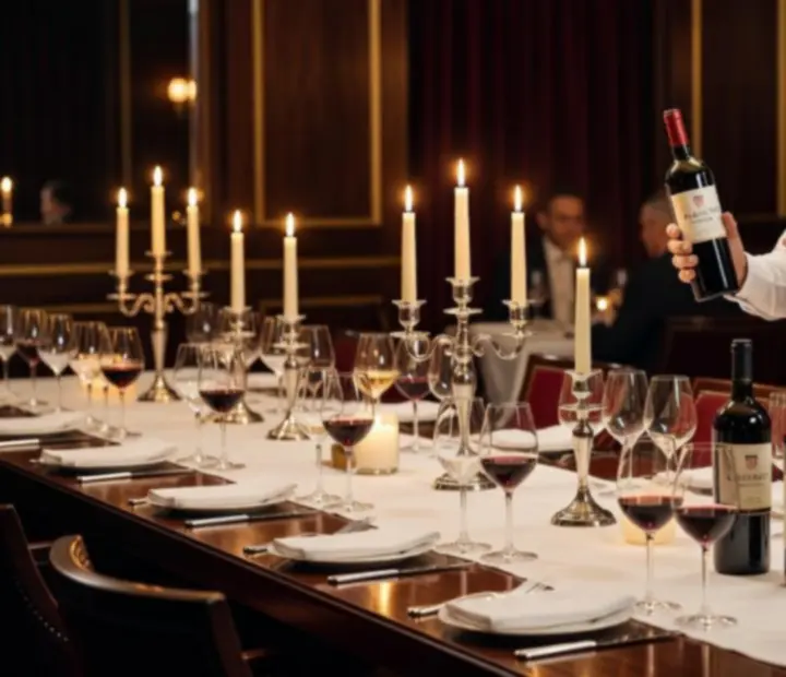 Sommelier poslužuje vino tijekom ekskluzivne degustacije u VIP prostoru Restoranice.